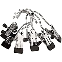 Nsiwem 20 Piezas Perchas para Botas con Clip de Metal Ganchos para la Ropa Ganchos de Metal Portátiles de lavandería…